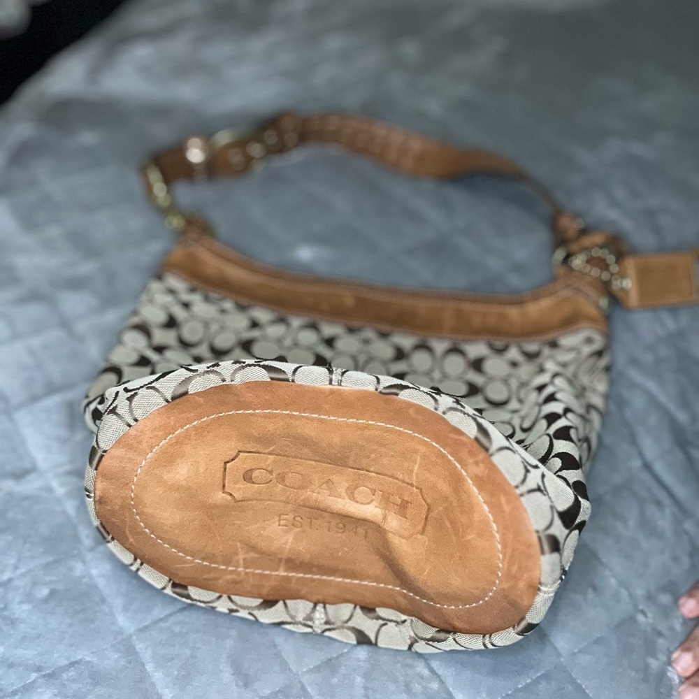 Coach , brown/tan shoulder bag